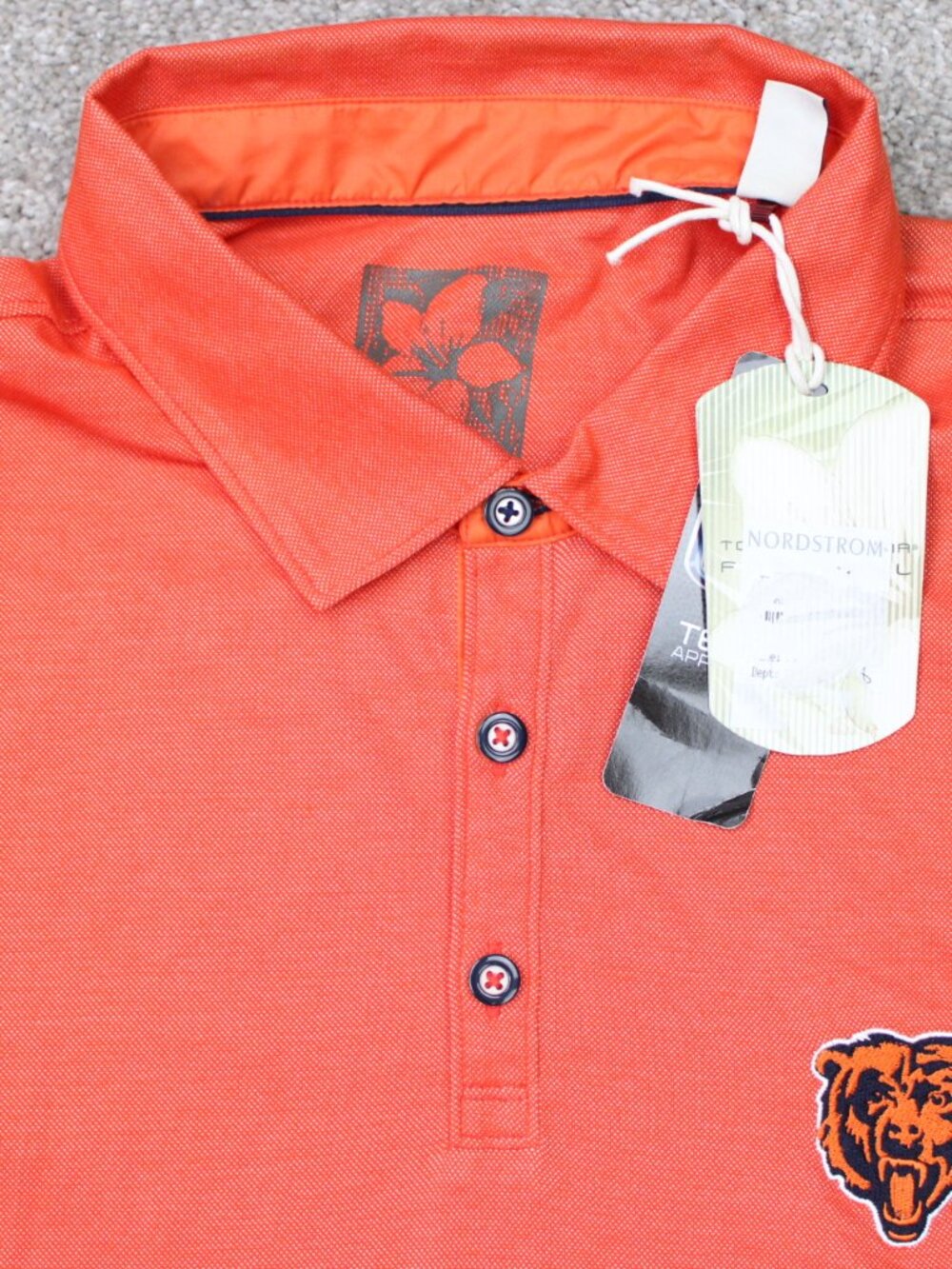 Tommy Bahama Chicago Bears Polo Shirt NWT Mens 2XL XXL Orange Short Sleeve - Picture 3 of 11